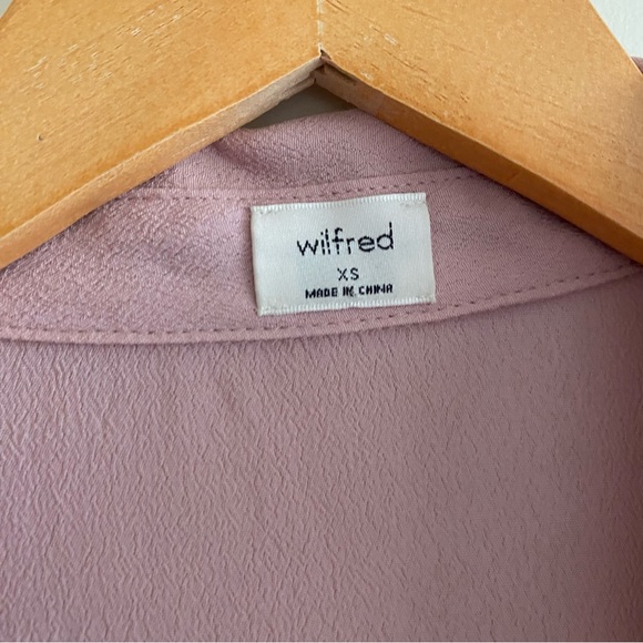 Wilfred Pink Button-Up Long sleeve shirt Dress - Picture 8 of 13